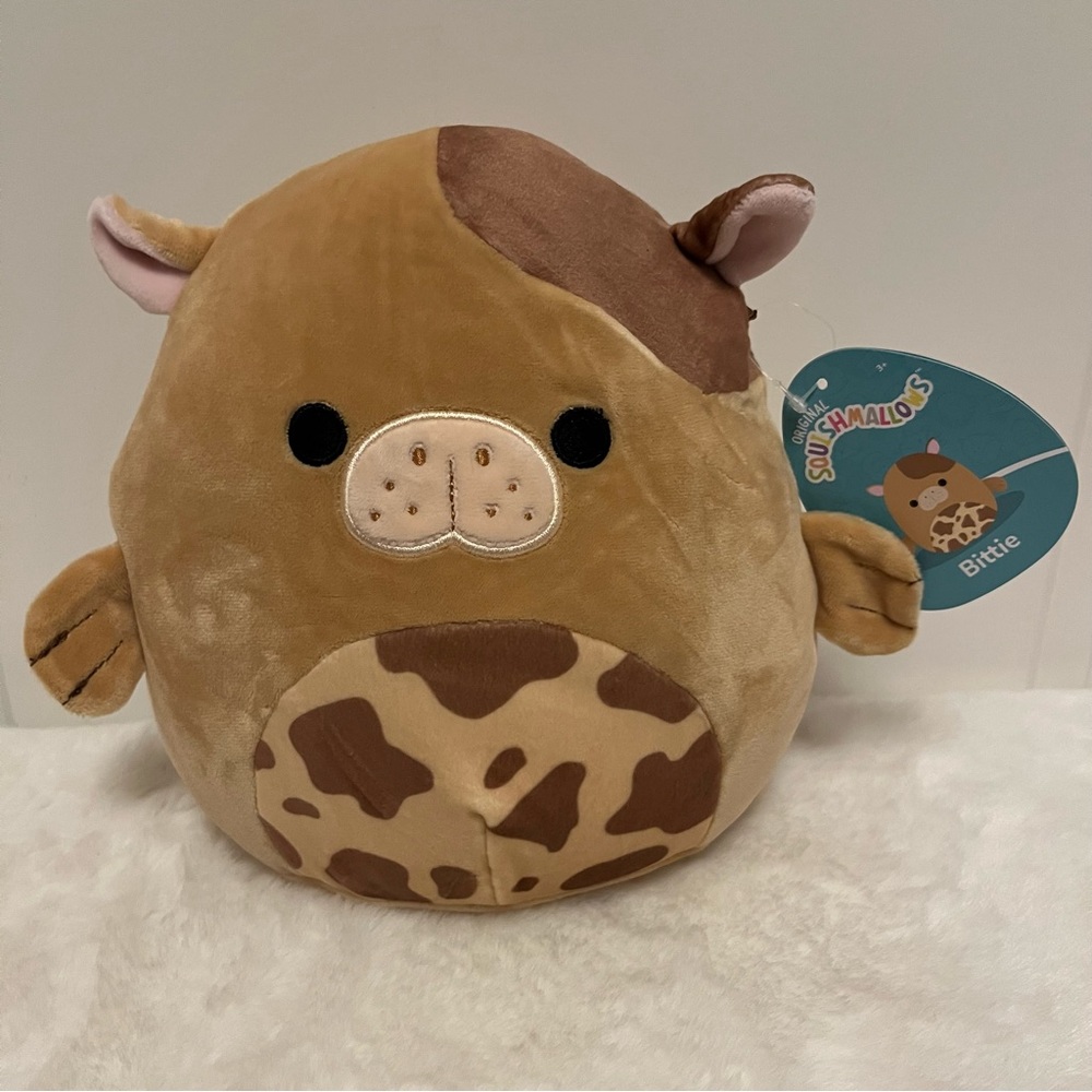 Squishmallow Bittie Sea Cow 🐮, Brown Spotted, 8” New